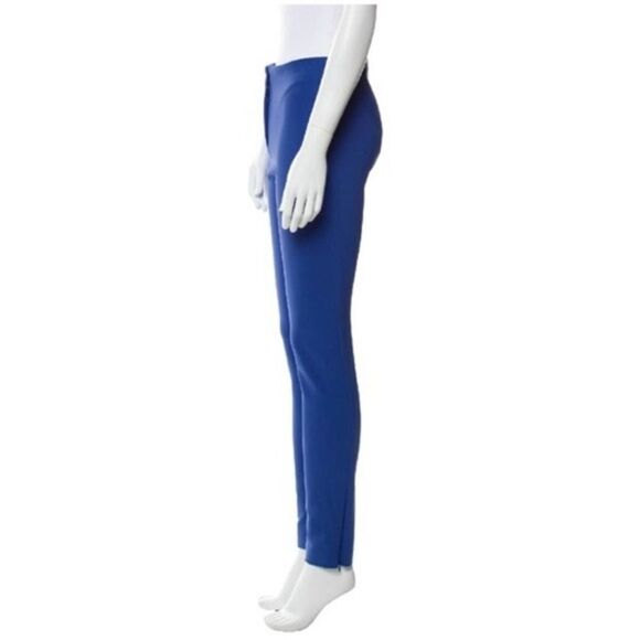 Opening Ceremony royal Blue scuba stretch skinny Pant ankle zip size 4 - Picture 3 of 10